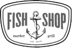 fish shop market grill logo